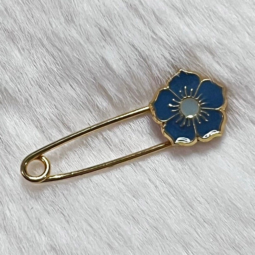 🔮 5/$25 Flower Safety Pin Brooch